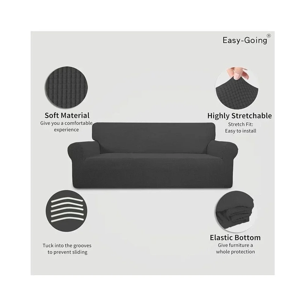 Easy-Going Stretch Sofa Slipcover 1-Piece Jacquard Furniture Protector
